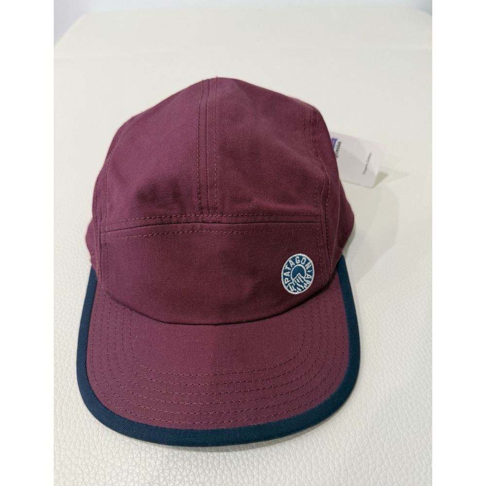 NWT Patagonia Peak Patch Label Tradesmith Cap Burgundy